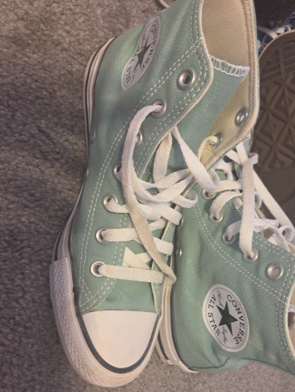 Converse Sage Greeb  High Top Sneakers in Mint Green with White Accents